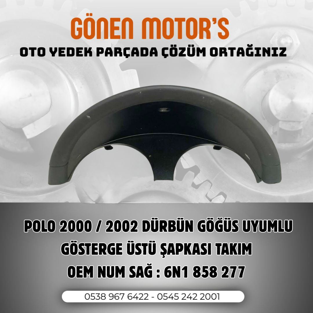 058 - Dürbün Göğüs Gösterge Şapkası VW Polo 6N2 CLASSİC (6N1858277)